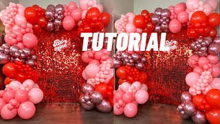 HOW TO: BALLOON GARLAND TUTORIAL | Valentines Day Backdrop | UBackdrop Review