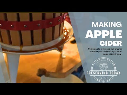Making Apple Cider Using a Fruit Crusher and Cider Press