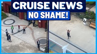 CRUISE NEWS: No Shame for Rude Pier Runner, Carnival Back-to-Back Test, & Royal Caribbean Slides