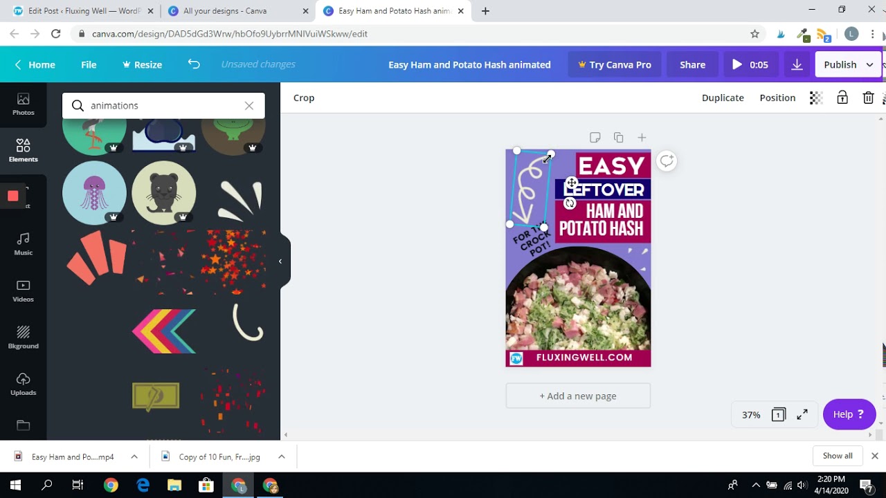 Making a Video Pin for Pinterest Using Canva