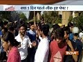 Student protest outside CBSE headquarter at Preet Vihar in Delhi