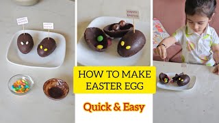 How to make Easter Eggs with Kinder Joy | Quick and easy steps #celebration #diy #love