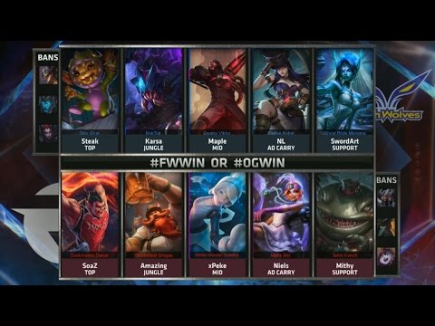 FW vs OG Highlights - FLASH WOLVES vs ORIGEN Game 3 - S5 WORLDS 2015 KNOCKOUT STAGE - QUARTERFINALS
