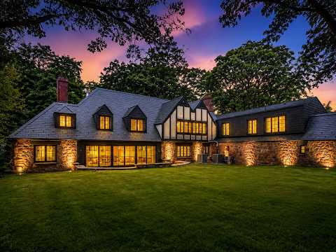Luxury Tudor Estate in Hamden – Fully Renovated Executive Home Near Yale property video