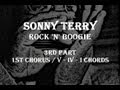 Sonny Terry Rock 'n' Boogie - 3rd part - 1st chorus (V - IV - I Chords) - Blues Harp