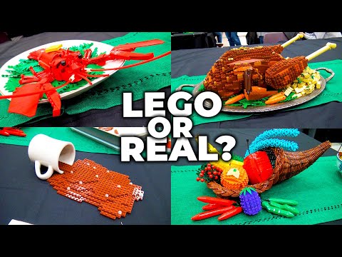 Amazing LEGO Food Banquet at BrickCon 2019