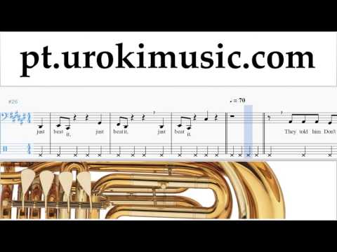 Aulas de Tuba Michael Jackson - Beat It Curso Aprender Parte#2 um-i372