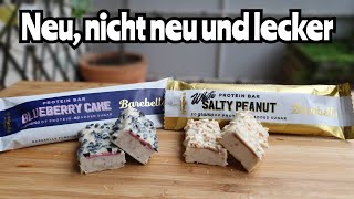 Barebells Proteinriegel Blueberry Cake und White Salty Peanut Review