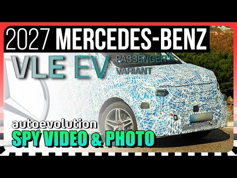 2027 Mercedes-Benz VLE Electric Passenger Van // SPY VIDEO