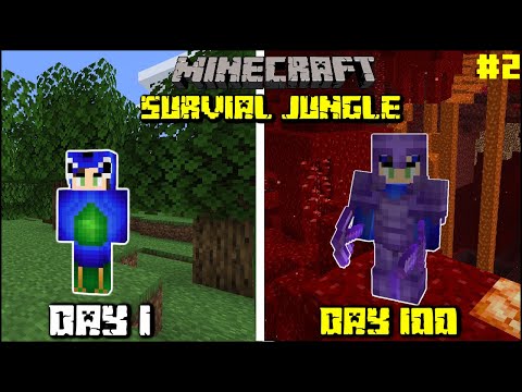 I Survived 100 Days in Minecraft Survival Jungle World (Hindi) | Episode 2