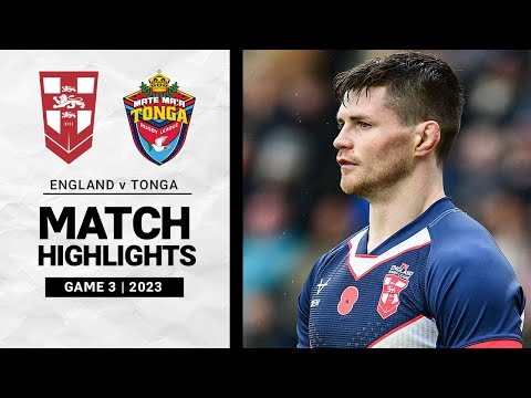 NRL Highlights | England v Tonga | Match Highlights | International Rugby League | Third Test | 2023