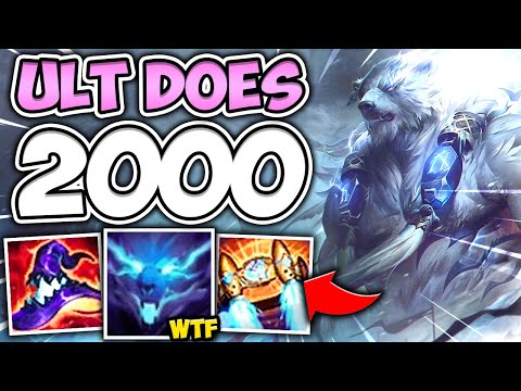 STOMP EVERYONE FOR 2000 DAMAGE WITH FULL AP VOLIBEAR! (HUGE ULT ONE SHOTS) - League of Legends