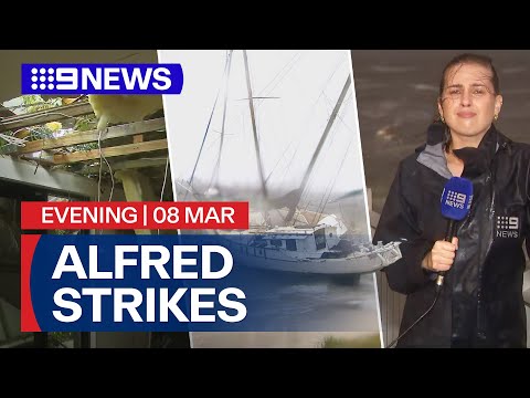 The power of ex-Tropical Cyclone Alfred on display | 9 News Australia