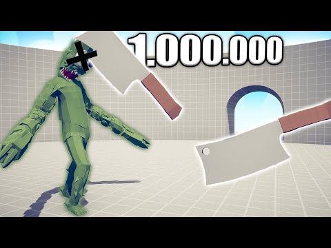 1.000.000 DAMAGE KNIFE 1 vs 1 TOURNAMENT - TABS | Totally Accurate Battle Simulator 2023
