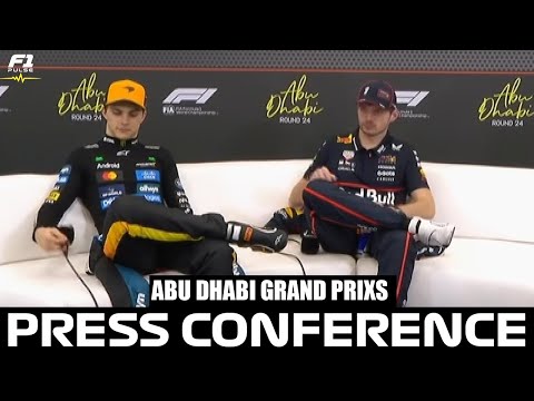 F1 Post Race Press Conference Abu Dhabi Grand Prix 2025 | Max Verstappen, Oscar Piastri