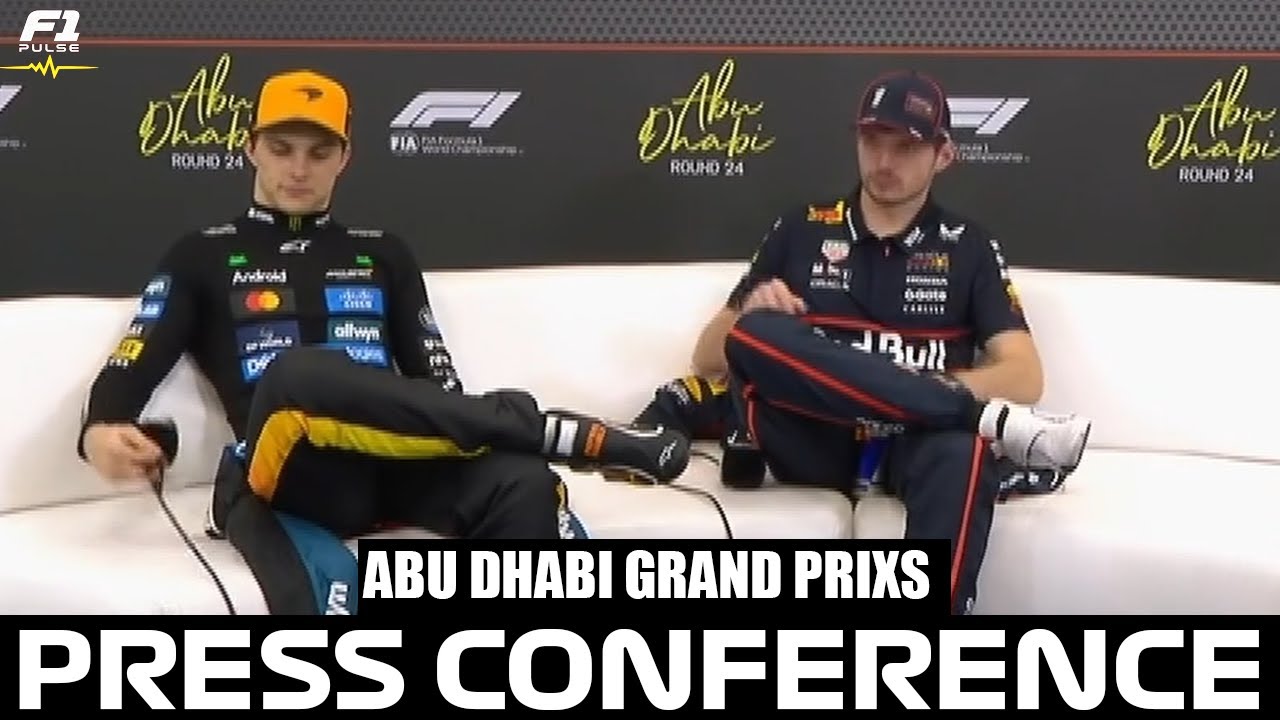 F1 Post Race Press Conference Abu Dhabi Grand Prix 2025 | Max Verstappen, Oscar Piastri