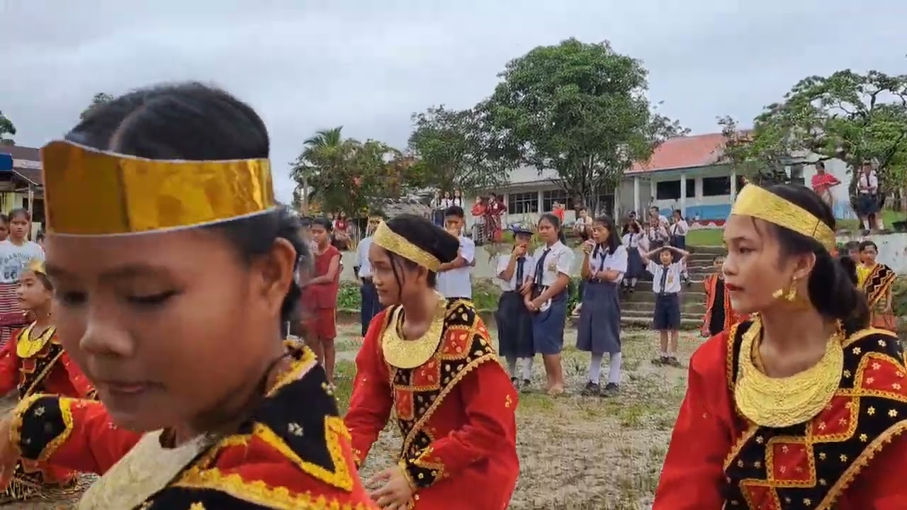Pentas Budaya Nias Kelas 8-2 SMP NEGERI 1 AMANDRAYA Pada kegiatan Ekstra Kurikuler.