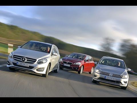 Mercedes B-Class vs. BMW 2er Active Tourer vs. VW Golf Sportsvan (2014)