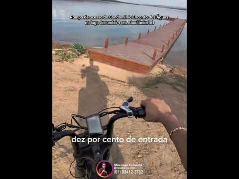 Rampa de acesso ao lago do Condomínio Encanto das Águas no lago Corumbá 4 em Alexânia/GO