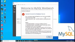 How to fix cannot connect to mysql server for newly install MySQL Workbench