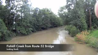 preview picture of video 'Hurricane Irene - Fishkill Creek 8-28-11, Glenham, Fishkill and Brinckerhoff. NY'