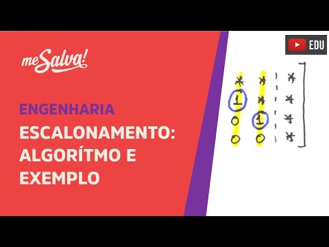Me Salva! ALG04 - Álgebra Linear - Escalonamento: Algoritmo e exemplo
