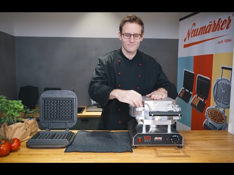 Neumärker Thermocook® das Profiwaffeleisen für Pizza, Panini, Waffeln, Crêpes & Pancakes