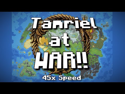 Over 30 Nations BATTLE on Tamriel  | Worldbox Timelapse