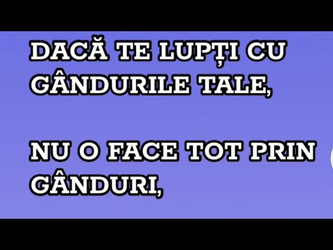 Lupta cu gândurile