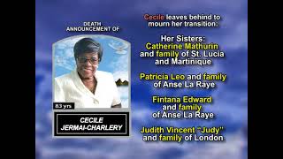 Cecile Jermai-Charlery ~ Long Obituary