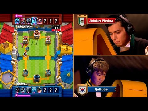 Adrián Piedra vs GelTube - Segundo encuentro de las Finales Mundiales CCGS 2017 de Clash Royale