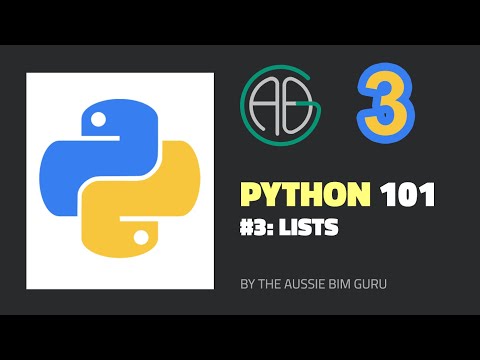 Python 101 3 Working With Lists