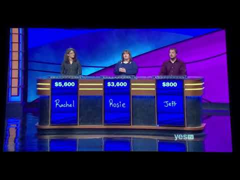 Double Jeopardy, Rachel Lindgren Day 5 - 2nd Daily Double (1/25/18)