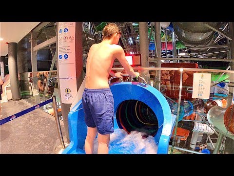 Blue Boa Water Slide at Suntago Waterpark Park of Poland