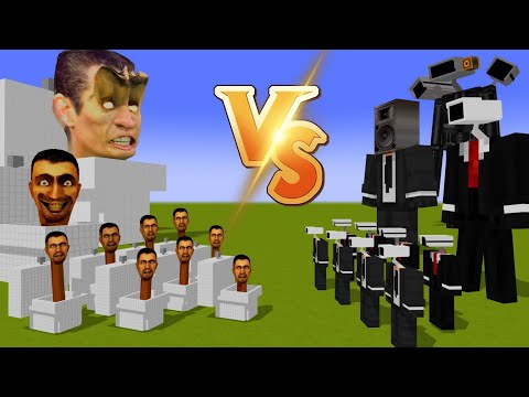 TITKOS SKIBIDI WC vs KAMERA, HANGSZÓRÓ, TV FEJ- Minecraft