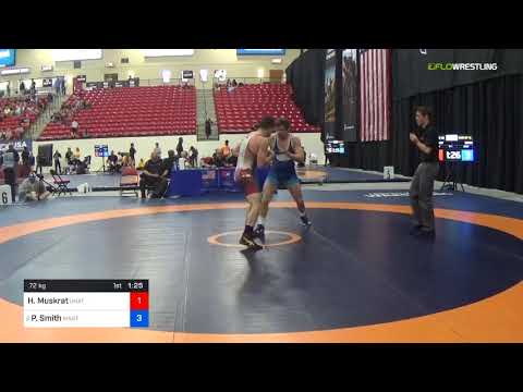 2018 Marine Corps US Open/Senior Men's Greco-Roman 72 Rnd Of 16 - Hunter Muskrat (Unat) Vs. Patric