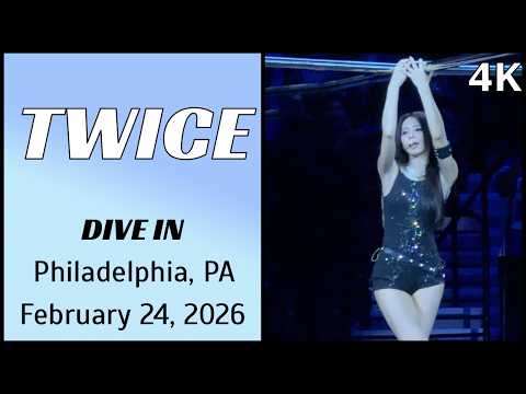 260224 트와이스 TWICE 쯔위 Tzuyu Fancam - DIVE IN live @ Xfinity Arena, Philadelphia, PA 4K