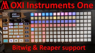 Video thumbnail for OXI Instruments - OXI One - Deep integration in Bitwig & Reaper by Jürgen Moßgraber