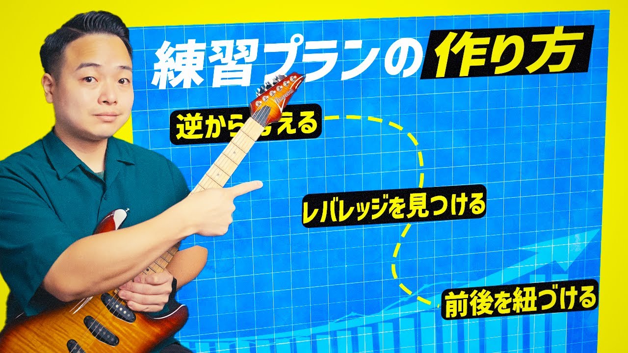 周りが焦るほど上達するギター練習プランを作る方法