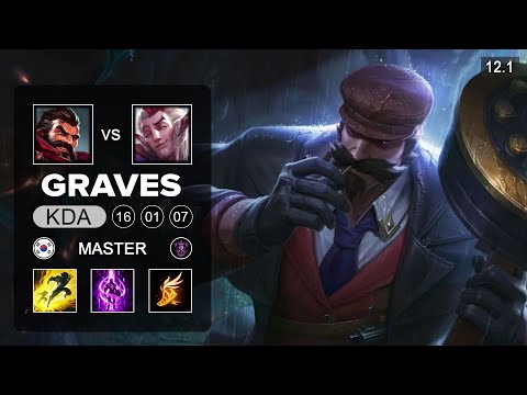 Canna Graves Top vs Rakan - KR Master - Season 12 Patch 12.1