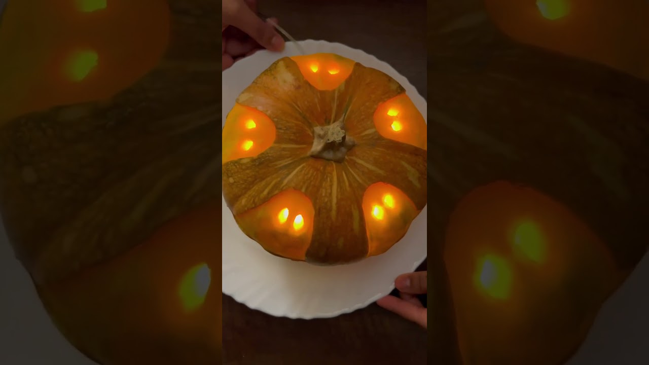 Ghost Pumpkin Carving In Process Fo Halloween Decor🎃 #halloween2023 #halloween #youtubeshort #short
