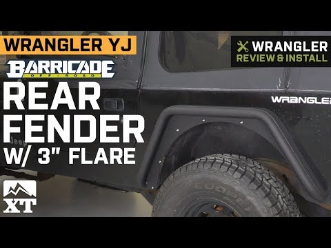 Jeep Wrangler YJ Barricade Rear Fender With 3" Flare (1987-1995) Review & Install