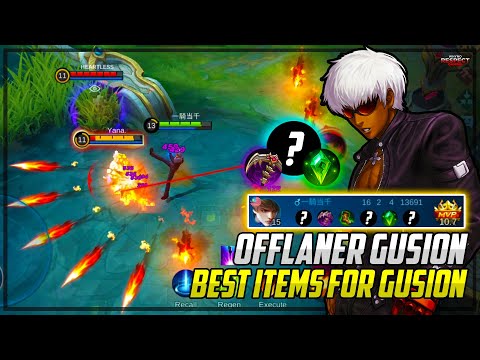 3 MOST IMPORTANT ITEMS FOR GUSION! | GUSION OFFLANE CARRY TRIO IN RANK | Gusion Gameplay | MLBB