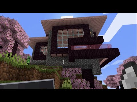 i found the new cherry biome and something even crazier on hardcore minecraft