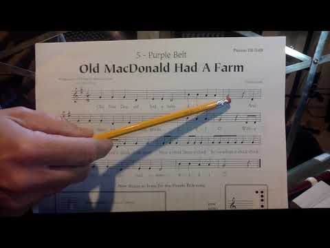 Old MacDonald rhythms and note names