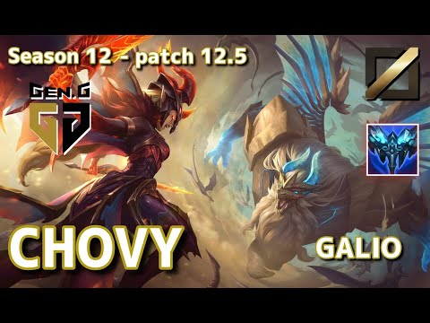 【KRサーバー/C1】Gen.G Chovy ガリオ(Galio) VS タロン(Talon) MID - Patch12.5 KR Ranked【LoL】