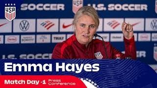 Emma Hayes Match Day-1 Press Conference | USWNT vs Japan | 4/16/26