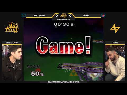 The Gang: Pools — BERT | Qerb (Game & Watch) vs. Tickle (Ganon) — SSBM Singles