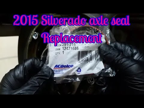 HOW TO 2015 Chevy Silverado rear axle seal replacement