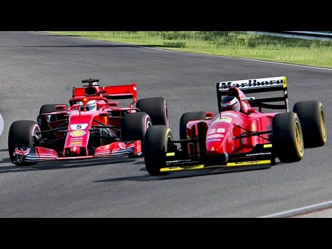 Ferrari F1 2018 vs Ferrari F1 1994 - Nordschleife